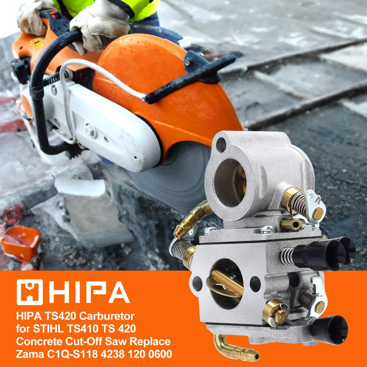 HIPA carburetor installed on a STIHL saw demonstrating reliable operation