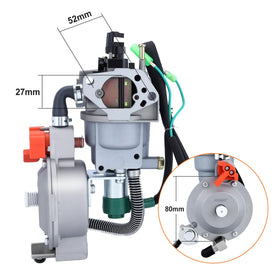 HIPA carburetor mounting pattern demonstrating compatibility with GX-style engines