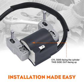 HIPA ignition coil packaging and single-piece contents for ready installation