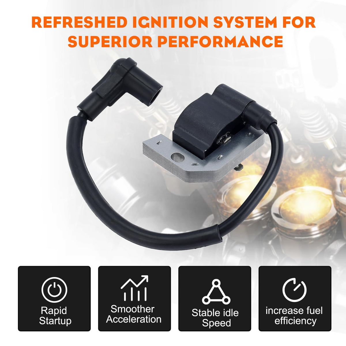 Hipa coil side profile showing mounting holes for easy installation