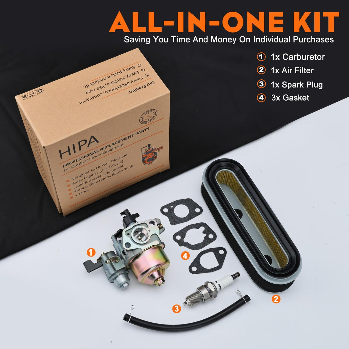 Hipa gasket and seal kit with three gaskets for immediate installation
