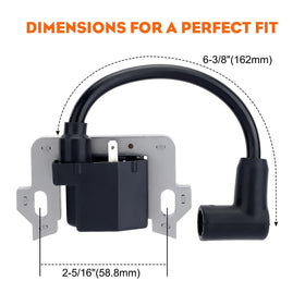 Hipa ignition coil metal housing texture highlighting durable heat-resistant construction