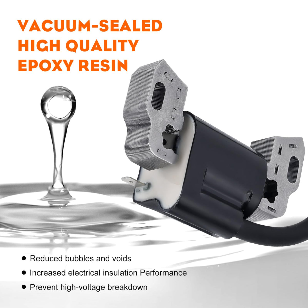 Hipa ignition coil mounting holes detail demonstrating bolt-on compatibility benefit