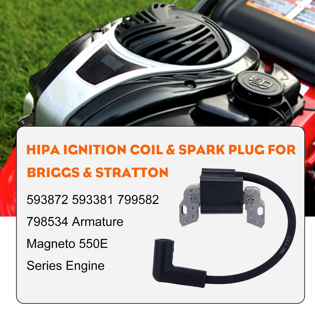 Hipa ignition coil side profile displaying fit and mounting alignment advantage