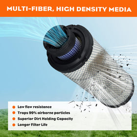 Hipa oil filter top view displaying OEM fit and reliable sealing benefit