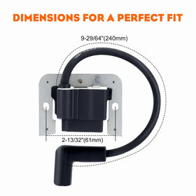 Hipa coil next to ruler for size comparison confirming correct dimensions benefit