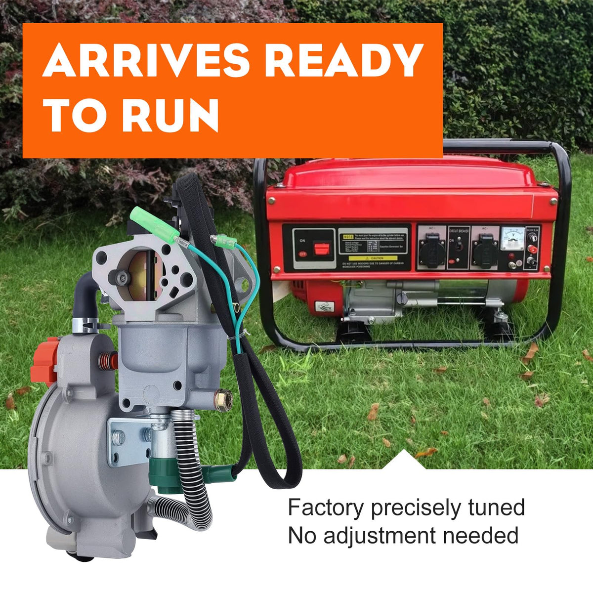 HIPA size comparison with standard carburetor proving compact footprint