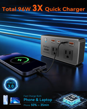 HipEpic connected with extended copper cable for flexible placement