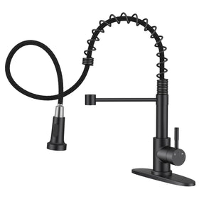 Hiqufet front view showing high-arc faucet for easy pot filling