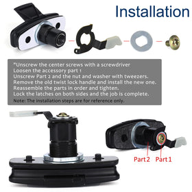 HIRABBIT two keys and cable included for ready-to-install convenience