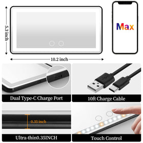 Hirger installed on car visor showing hands-free grooming convenience benefit