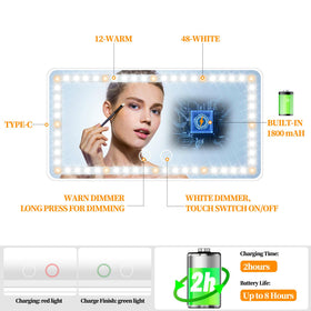 Hirger touch control close-up demonstrating easy mode and dimming benefit