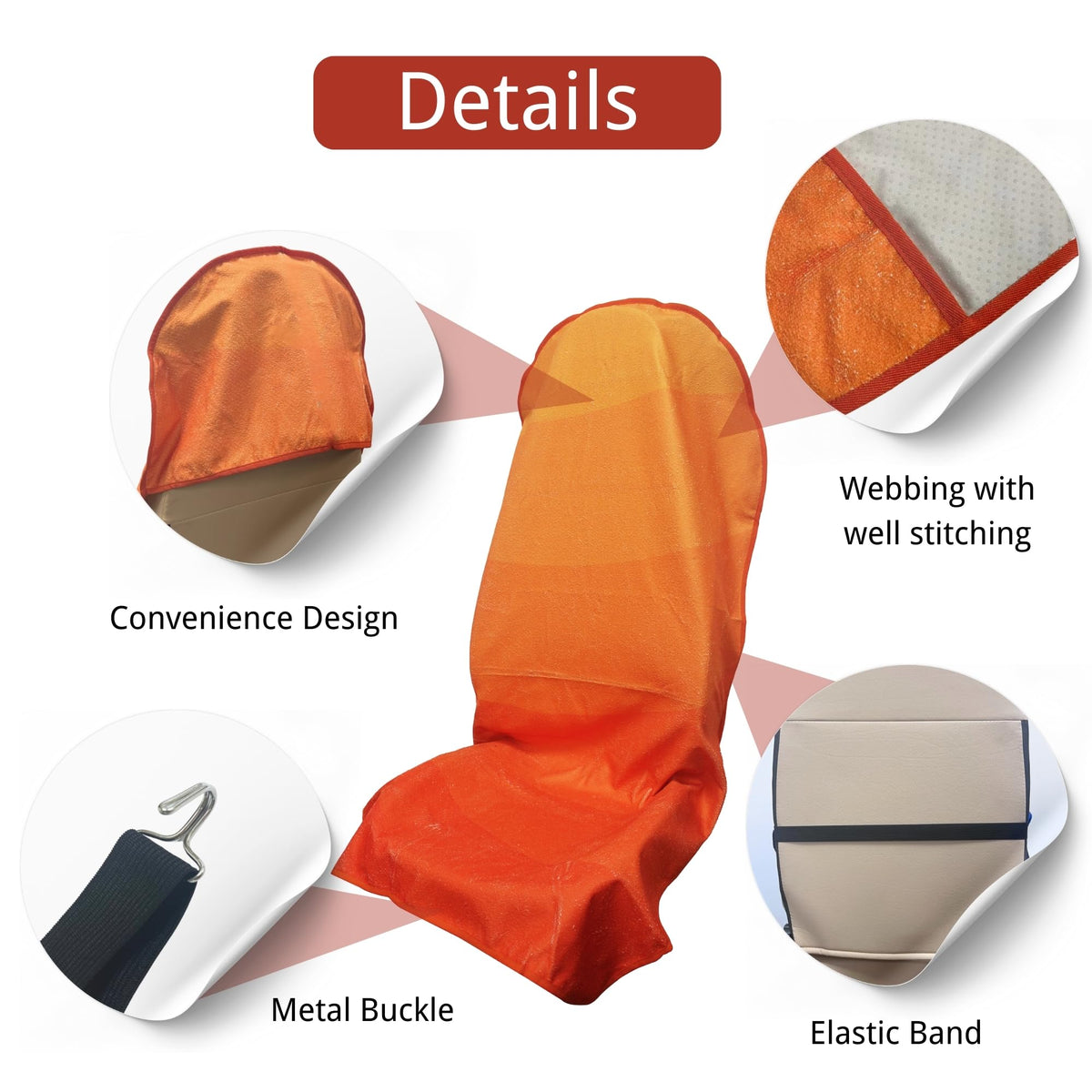 Hirritale seat cover installed in SUV front seat showing secure fit and protection during travel