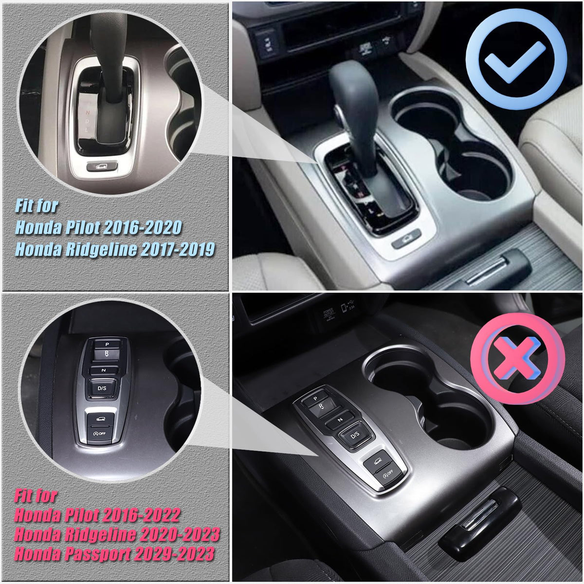 HIRUFAIT installed on a Honda console demonstrating improved appearance
