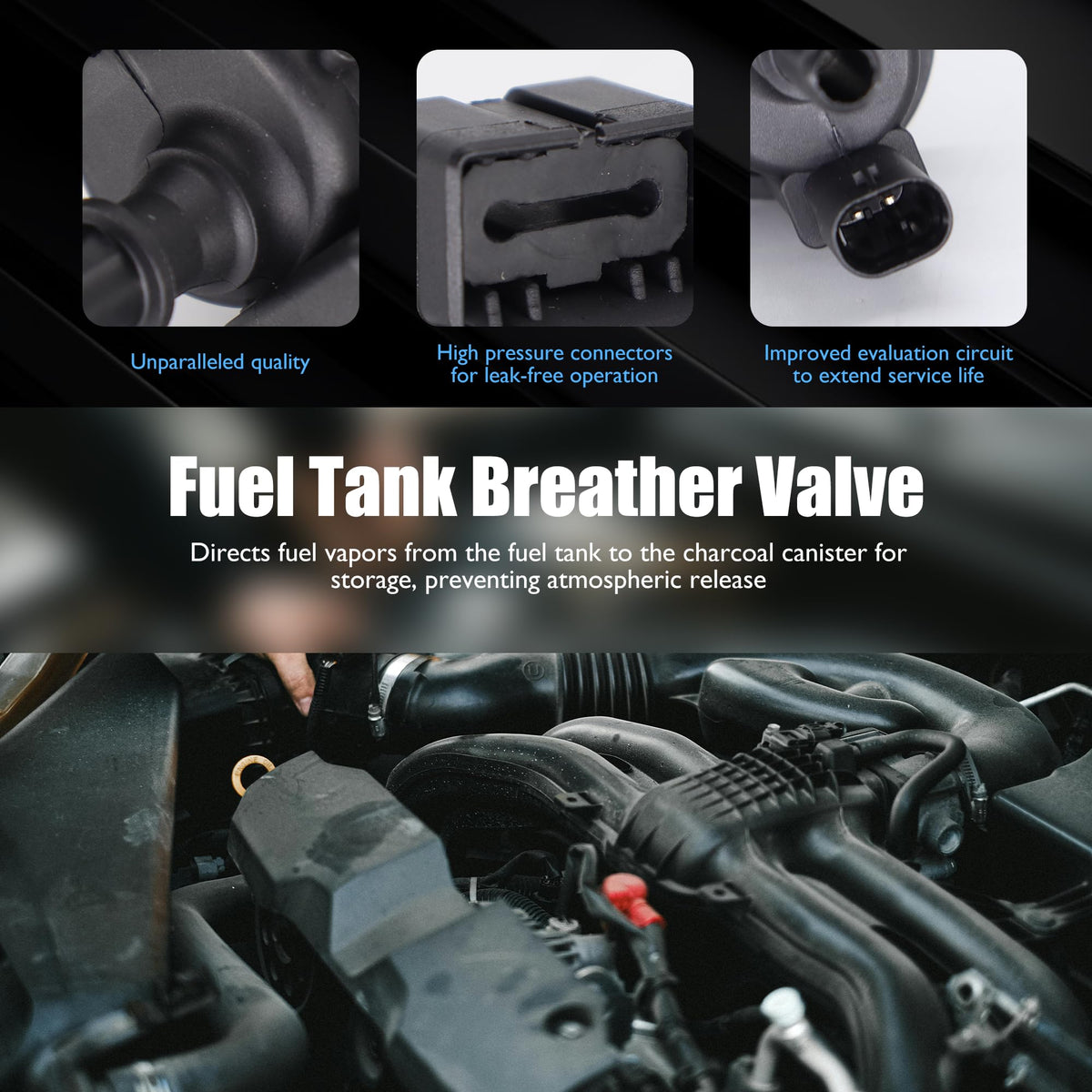 HiSport breather valve installed under vehicle demonstrating proper placement