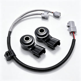 HiSport knock sensor front view showing OEM-style housing and secure fit benefits