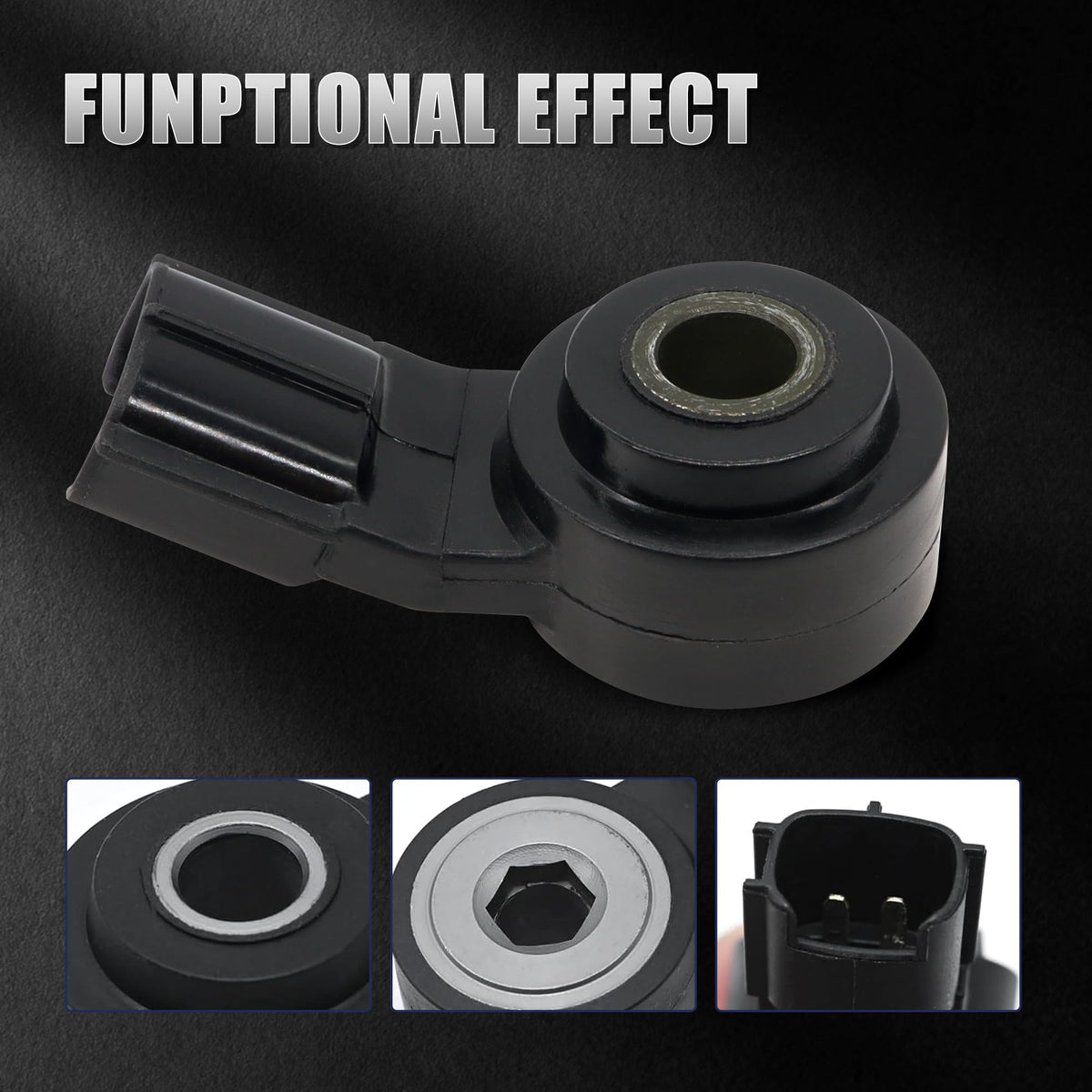 HiSport knock sensor installed in engine bay showing correct fit and restored detection