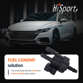 HiSport purge valve electrical connector detail for correct plug-in benefit
