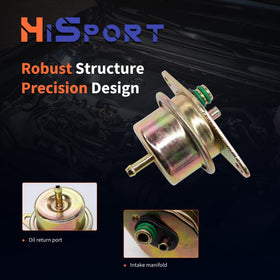 HiSport regulator side profile with seal visible to prevent fuel leaks