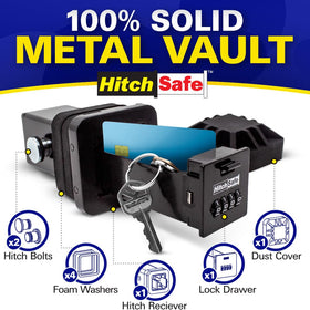 HitchSafe HS7000 close-up of 4-digit combination lock for easy access control