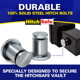 HitchSafe close-up of bolt threads highlighting precision machining and secure hold