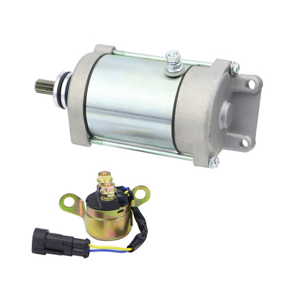 HITY MOTOR front view of starter showing mounting points and direct fit benefit