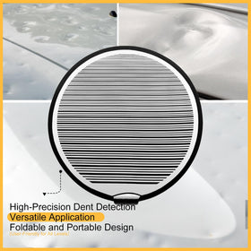 HiYi dent reflector close-up of high-contrast stripes for precise mapping