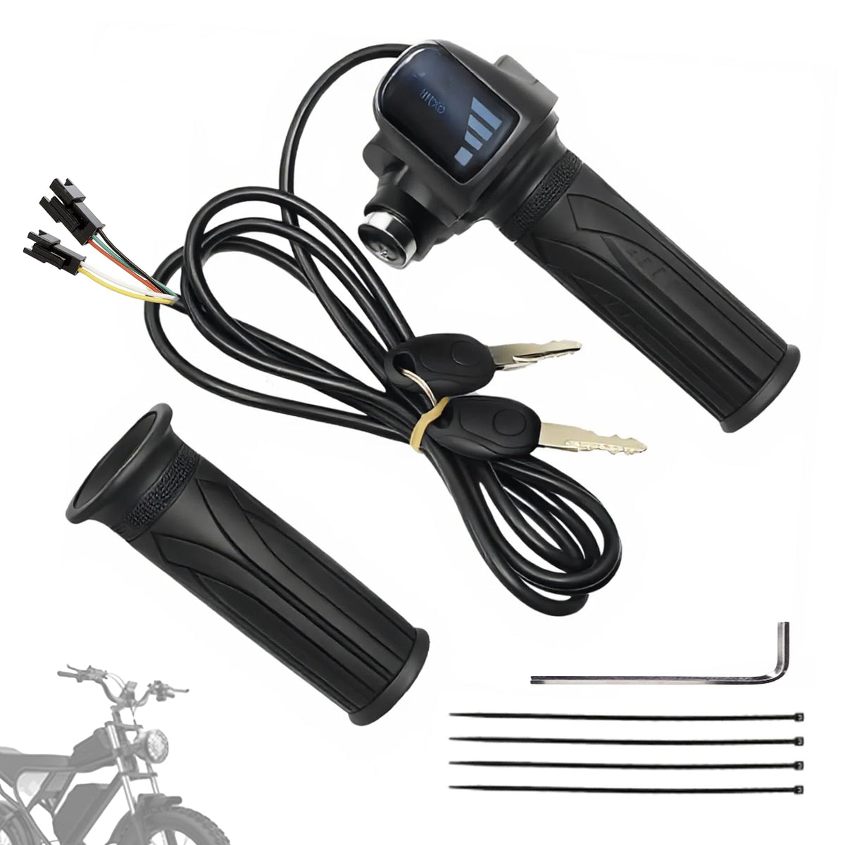 Hizoncore front throttle assembly showing compact profile and quick installation benefit