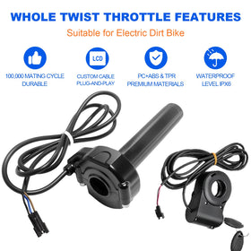 Hizoncore Ridstar Q20 keyed ignition switch with two keys providing anti-theft convenience