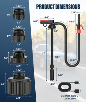 HK USB-C port connection enabling battery-free pump operation