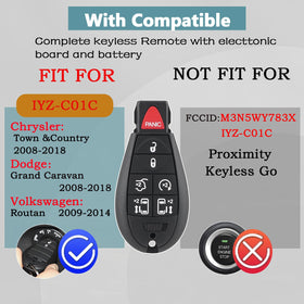 Hkxydems rear of key fob showing battery compartment and durable finish