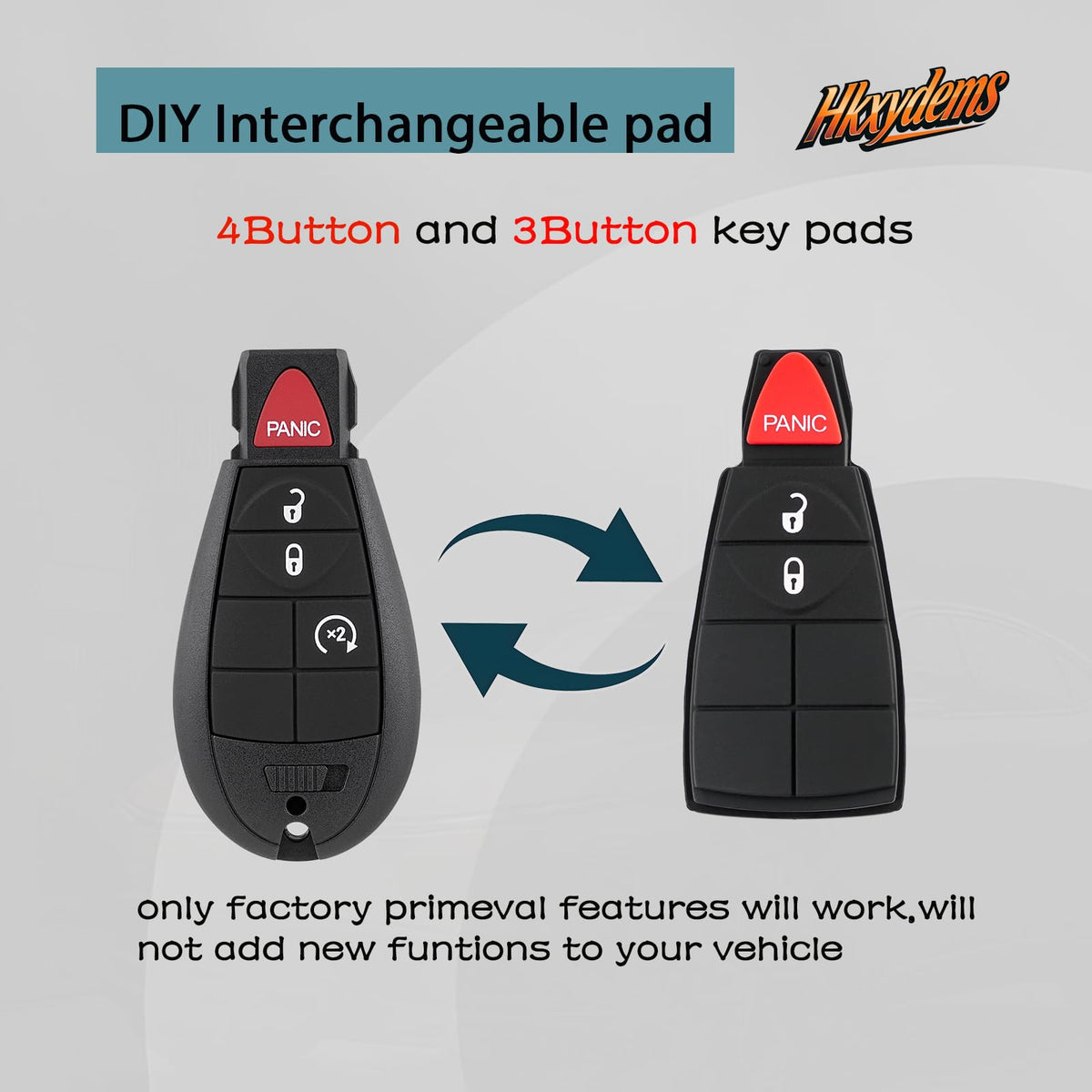 Hkxydems close-up of remote buttons showing tactile feedback for reliable use