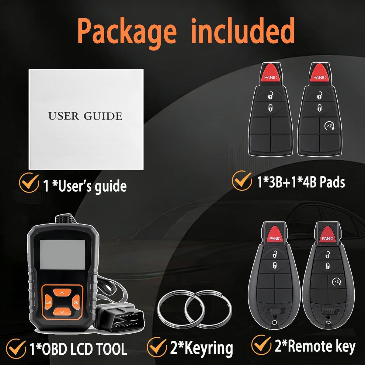 Hkxydems remote attached to keyring demonstrating ready-to-use portability