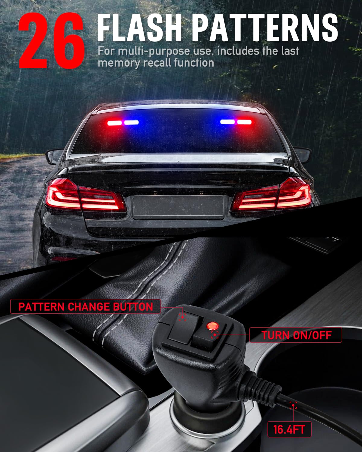 HLauto 1002L mounted on windshield with suction brackets providing quick, secure installation