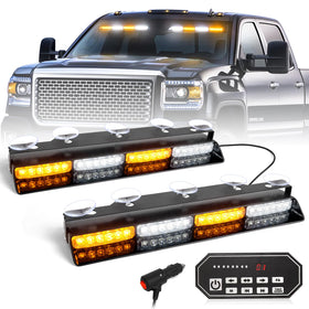 HLauto 604N front view showing amber and white LEDs for high visibility
