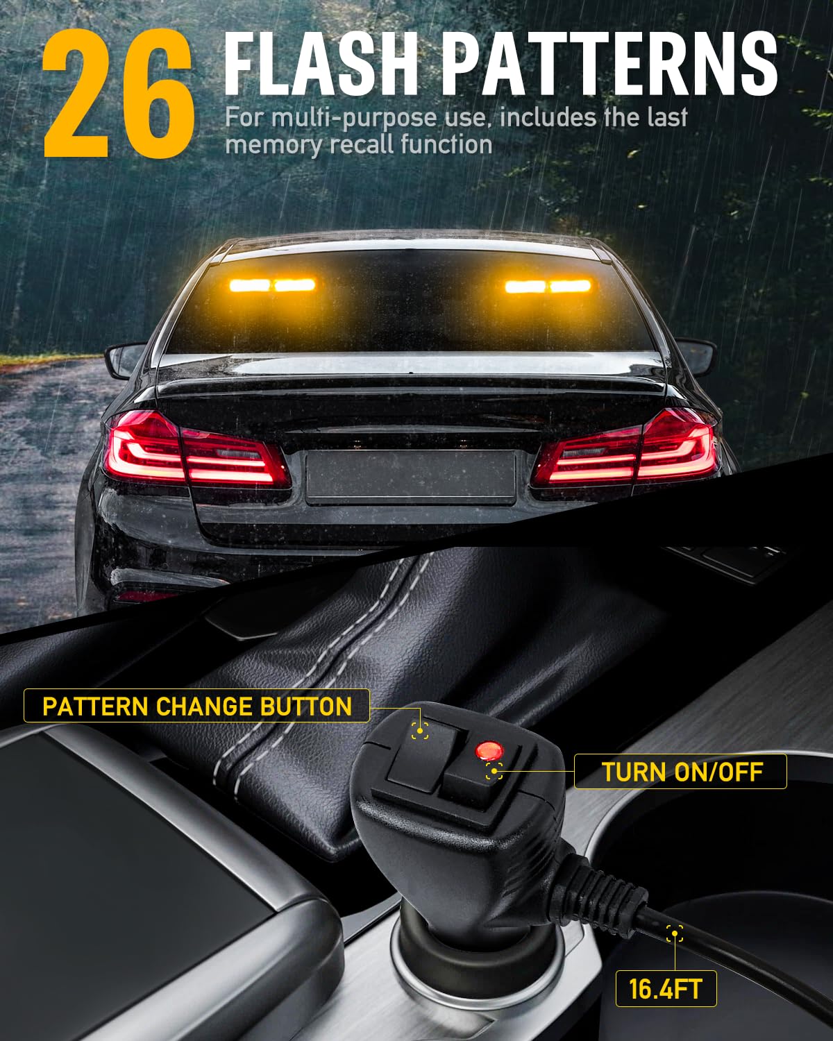 HLauto installed on front windshield showing practical in-vehicle placement