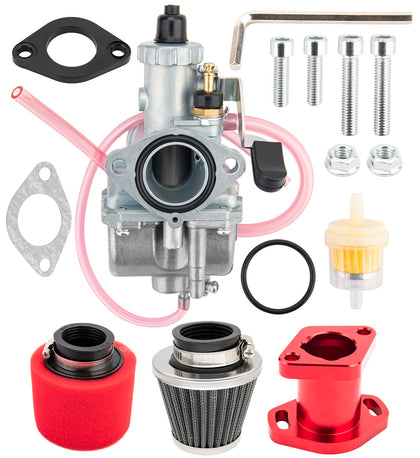 HLHgirl VM22 carburetor front view showing clean build and airflow benefit