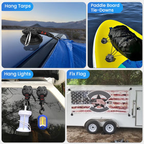 HLOGREE packaging contents laid out showing four cups and four aluminum buckles