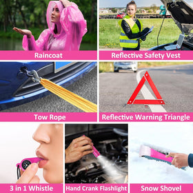 HLWDFLZ driver carrying kit in lifestyle shot promoting preparedness benefit