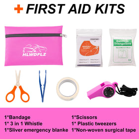 HLWDFLZ visibility accessories displayed with reflective vest and triangle for safety