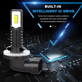 HMCYCI bulb installed in Polaris headlight demonstrating brighter visibility