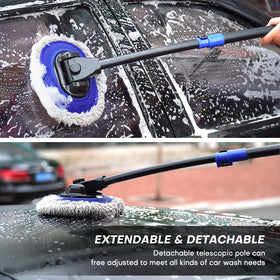 Hmdswa adjustable handle extended length demonstrating reach for tall vehicles