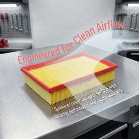 HMENG cabin filter close-up highlighting pleats that capture pollen and dust