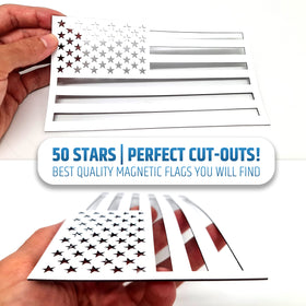HMmagnets close-up of clean cut edge and printed star detail protecting finish