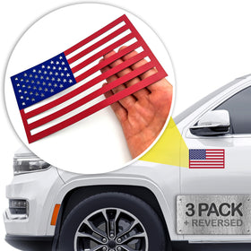 HMmagnets front flag on car showing secure hold