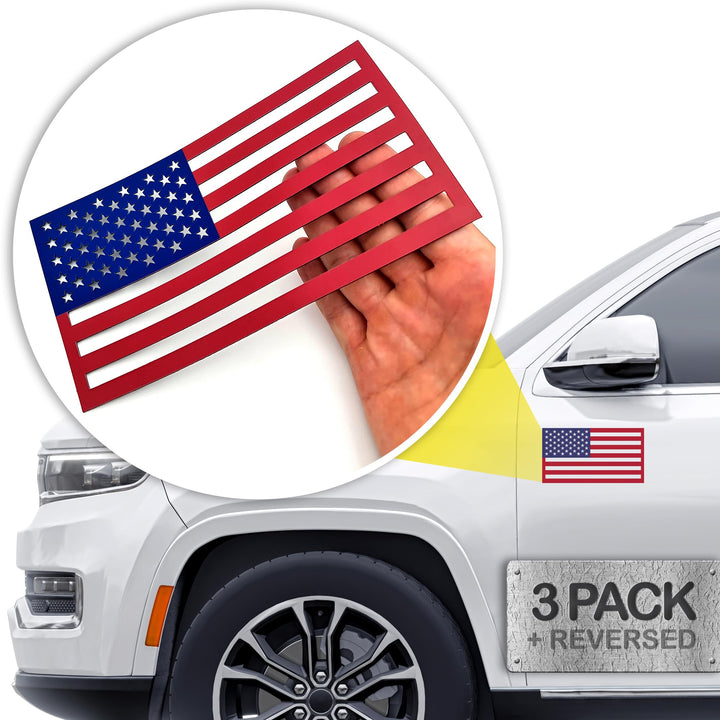 HMmagnets front flag on car showing secure hold