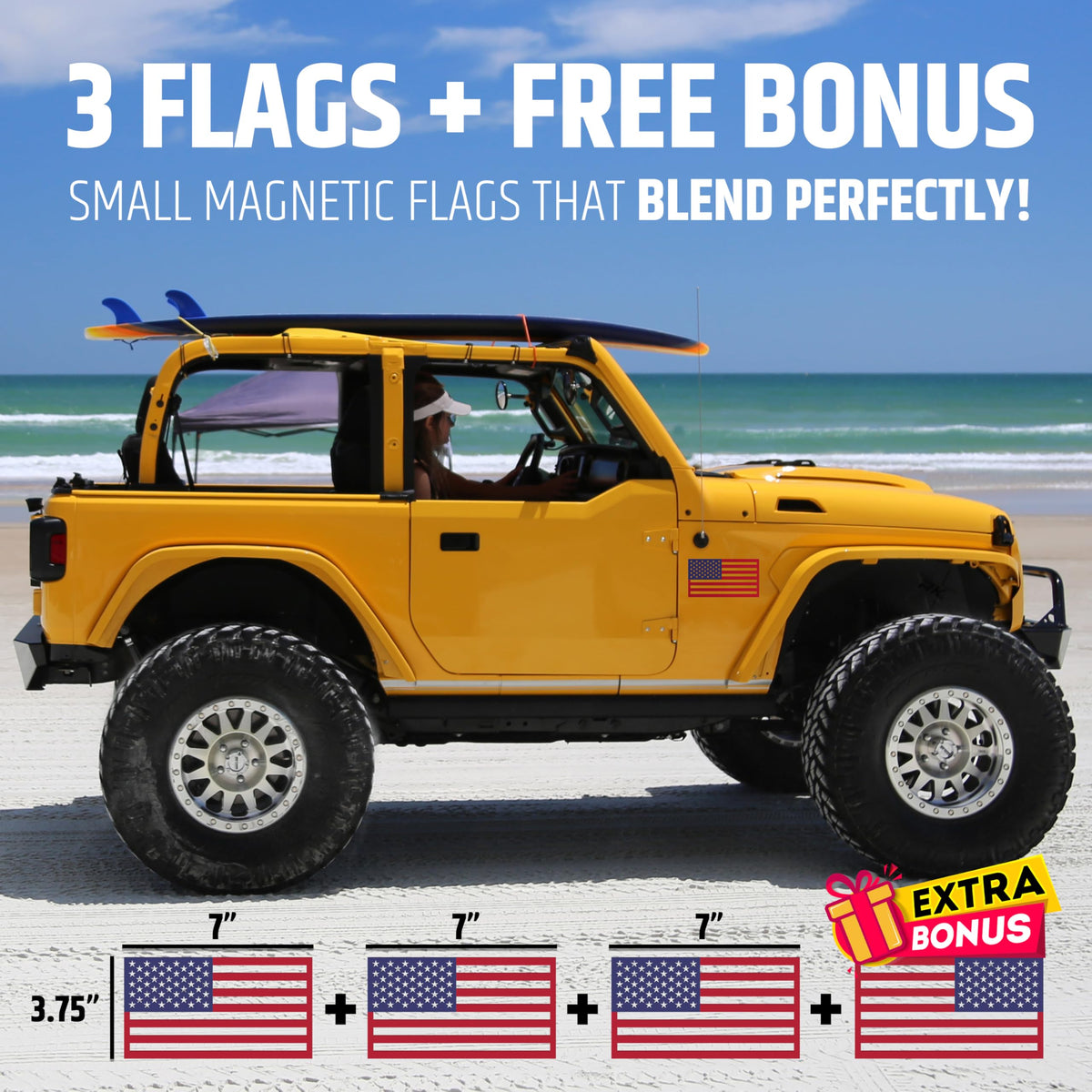 HMmagnets reverse flag on passenger side for correct forward look