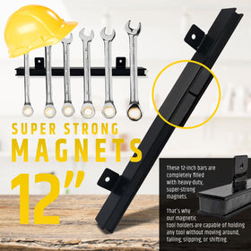 HMmagnets holding wrenches and pliers for quick tool access benefit