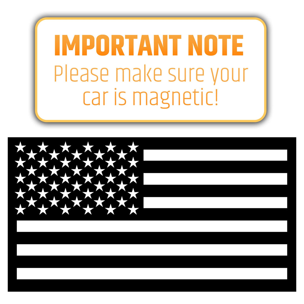 HMmagnets flag wet from rain demonstrating weather-resistant hold