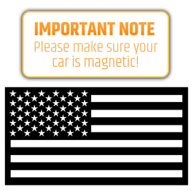 HMmagnets flag wet from rain demonstrating weather-resistant hold